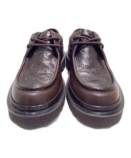 LOUIS VUITTON（ルイ ヴィトン）LOUIS VUITTON (ルイ ヴィトン) レンジャーラインモノグラムダービーシューズ ブラウン サイズ:10の古着・服飾アイテム