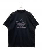 BALENCIAGA×adidasバレンシアガ×アディダス）の古着「BALENCIAGA×adidas　ロゴTシャツ」｜ブラック