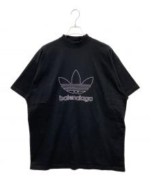 BALENCIAGA×adidas（バレンシアガ×アディダス）の古着「BALENCIAGA×adidas　ロゴTシャツ」｜ブラック