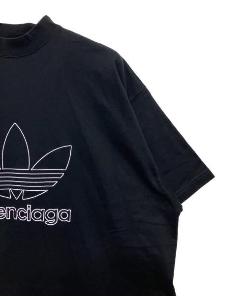 BALENCIAGA（バレンシアガ）BALENCIAGA (バレンシアガ) adidas (アディダス) BALENCIAGA×adidas　ロゴTシャツ ブラック サイズ:３の古着・服飾アイテム