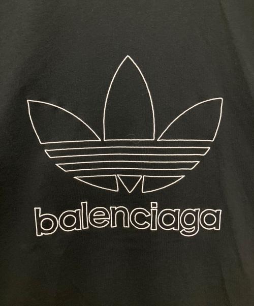 BALENCIAGA（バレンシアガ）BALENCIAGA (バレンシアガ) adidas (アディダス) BALENCIAGA×adidas　ロゴTシャツ ブラック サイズ:３の古着・服飾アイテム