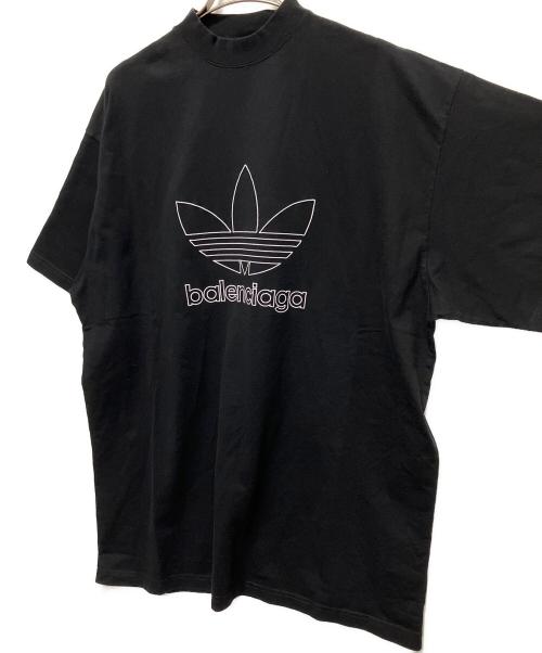 BALENCIAGA（バレンシアガ）BALENCIAGA (バレンシアガ) adidas (アディダス) BALENCIAGA×adidas　ロゴTシャツ ブラック サイズ:３の古着・服飾アイテム