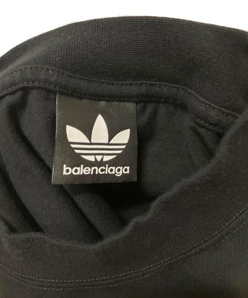 BALENCIAGA（バレンシアガ）BALENCIAGA (バレンシアガ) adidas (アディダス) BALENCIAGA×adidas　ロゴTシャツ ブラック サイズ:３の古着・服飾アイテム