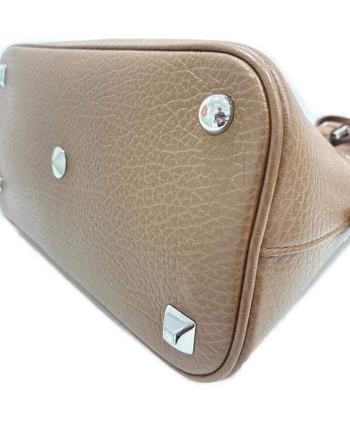 Maison Margiela（メゾンマルジェラ）Maison Margiela (メゾンマルジェラ) 5ACショルダーバッグ/5AC Shoulder Bag Mini Iconic Top Handle Crossbody Leather ブラウンの古着・服飾アイテム