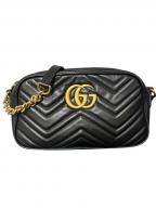 GUCCIグッチ）の古着「ショルダーバッグ/447632」｜ブラック×ゴールド金具