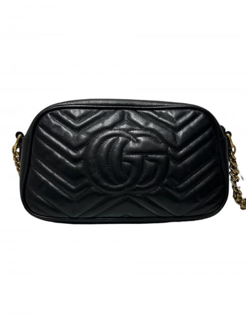 GUCCI（グッチ）GUCCI (グッチ) ショルダーバッグ/447632 ブラック×ゴールド金具 サイズ:-の古着・服飾アイテム