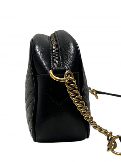 GUCCI（グッチ）GUCCI (グッチ) ショルダーバッグ/447632 ブラック×ゴールド金具 サイズ:-の古着・服飾アイテム