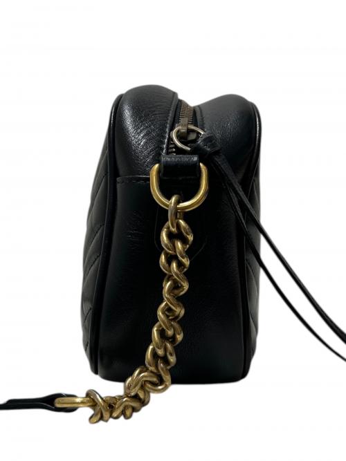 GUCCI（グッチ）GUCCI (グッチ) ショルダーバッグ/447632 ブラック×ゴールド金具 サイズ:-の古着・服飾アイテム