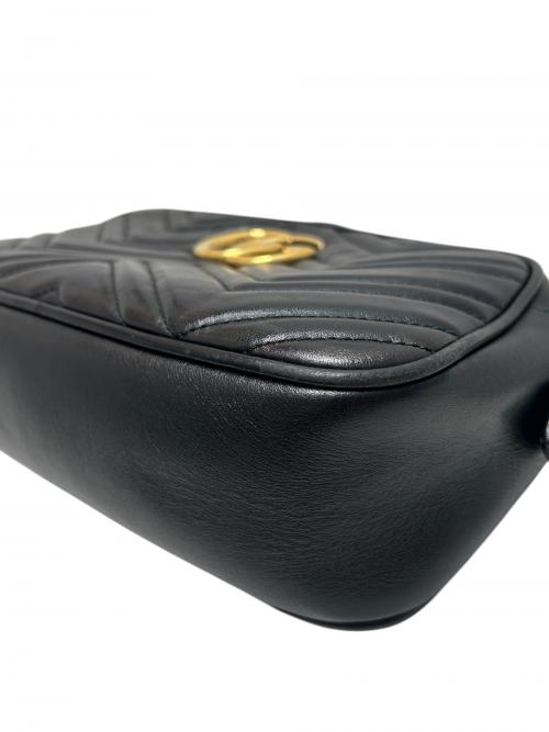 GUCCI（グッチ）GUCCI (グッチ) ショルダーバッグ/447632 ブラック×ゴールド金具 サイズ:-の古着・服飾アイテム