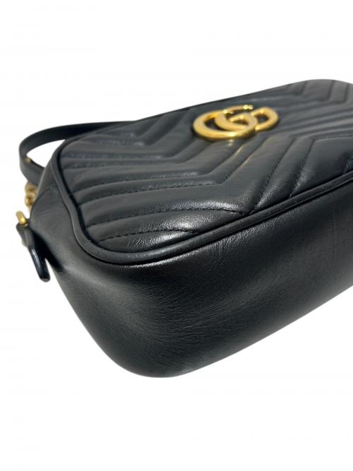 GUCCI（グッチ）GUCCI (グッチ) ショルダーバッグ/447632 ブラック×ゴールド金具 サイズ:-の古着・服飾アイテム