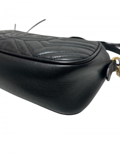 GUCCI（グッチ）GUCCI (グッチ) ショルダーバッグ/447632 ブラック×ゴールド金具 サイズ:-の古着・服飾アイテム