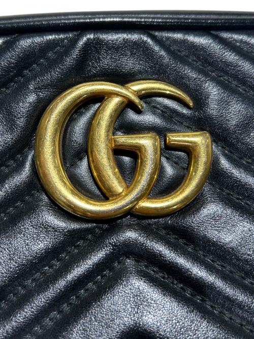 GUCCI（グッチ）GUCCI (グッチ) ショルダーバッグ/447632 ブラック×ゴールド金具 サイズ:-の古着・服飾アイテム