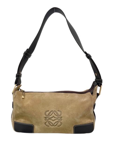 LOEWE（ロエベ）LOEWE (ロエベ) アナグラム スウェードショルダーバッグの古着・服飾アイテム