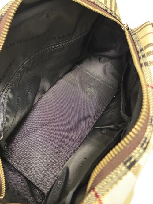 BURBERRY（バーバリー）BURBERRY (バーバリー) ノバチェックボストンバッグ ベージュ×ブラウン サイズ:-の古着・服飾アイテム