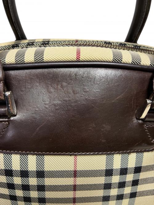 BURBERRY（バーバリー）BURBERRY (バーバリー) ノバチェックボストンバッグ ベージュ×ブラウン サイズ:-の古着・服飾アイテム