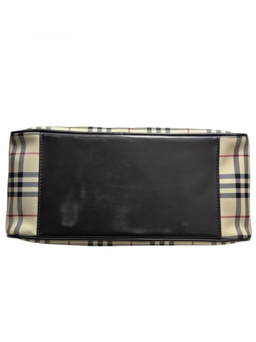 BURBERRY（バーバリー）BURBERRY (バーバリー) ノバチェックボストンバッグ ベージュ×ブラウン サイズ:-の古着・服飾アイテム