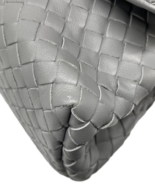 BOTTEGA VENETA（ボッテガベネタ）BOTTEGA VENETA (ボッテガベネタ) イントレチャートショルダーバッグ グレーの古着・服飾アイテム