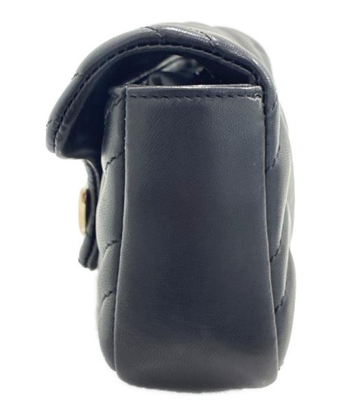 GUCCI（グッチ）GUCCI (グッチ) GGマーモントミニ ショルダーバッグ ‎841290 AAFAX 1000 ブラック サイズ:ミニの古着・服飾アイテム