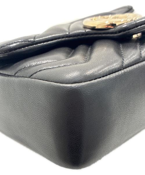 GUCCI（グッチ）GUCCI (グッチ) GGマーモントミニ ショルダーバッグ ‎841290 AAFAX 1000 ブラック サイズ:ミニの古着・服飾アイテム