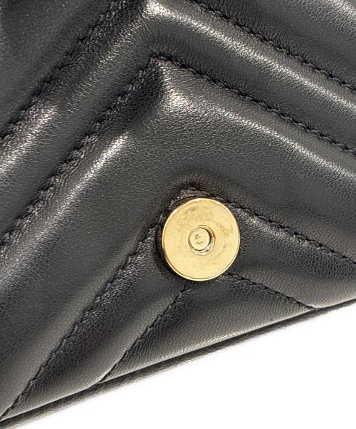 GUCCI（グッチ）GUCCI (グッチ) GGマーモントミニ ショルダーバッグ ‎841290 AAFAX 1000 ブラック サイズ:ミニの古着・服飾アイテム