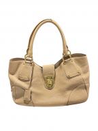 PRADAプラダ）の古着「バックルハンドバッグ/BR4627」｜ベージュ