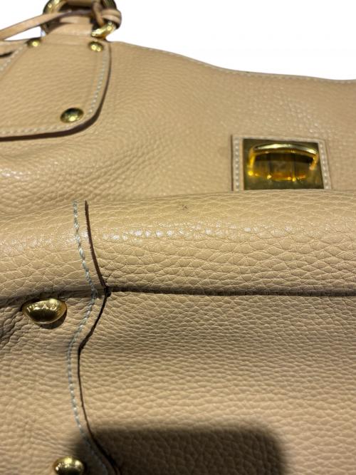 PRADA（プラダ）PRADA (プラダ) バックルハンドバッグ/BR4627 ベージュ サイズ:-の古着・服飾アイテム