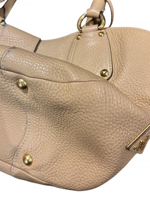 PRADA（プラダ）PRADA (プラダ) バックルハンドバッグ/BR4627 ベージュ サイズ:-の古着・服飾アイテム