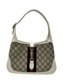 GUCCI（グッチ）の古着「ショルダーバッグ/636706」｜グレー×ホワイト