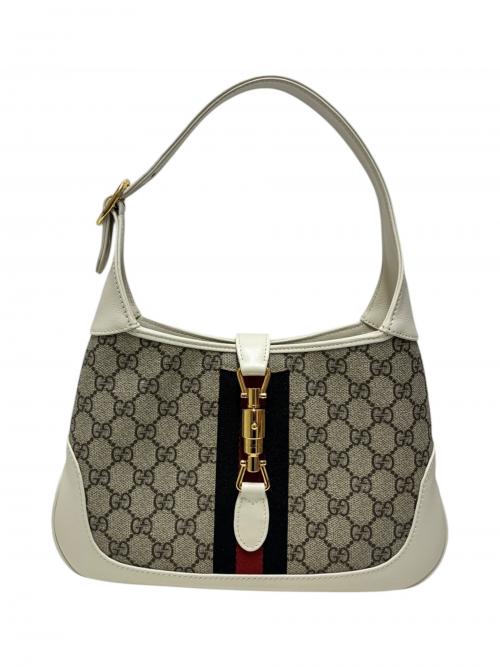 GUCCI（グッチ）GUCCI (グッチ) ショルダーバッグ/636706 グレー×ホワイト サイズ:-の古着・服飾アイテム