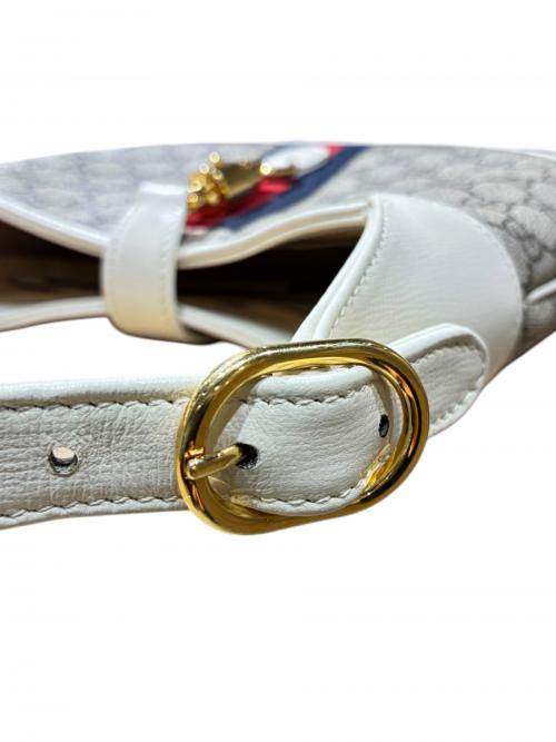 GUCCI（グッチ）GUCCI (グッチ) ショルダーバッグ/636706 グレー×ホワイト サイズ:-の古着・服飾アイテム