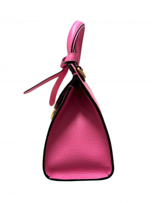 GUCCI（グッチ）GUCCI (グッチ) GGマーモント トップハンドルショルダーバッグ ピンク×ゴールド金具 サイズ:-の古着・服飾アイテム