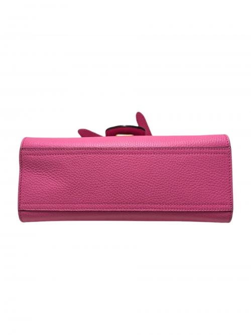 GUCCI（グッチ）GUCCI (グッチ) GGマーモント トップハンドルショルダーバッグ ピンク×ゴールド金具 サイズ:-の古着・服飾アイテム