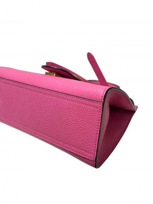 GUCCI（グッチ）GUCCI (グッチ) GGマーモント トップハンドルショルダーバッグ ピンク×ゴールド金具 サイズ:-の古着・服飾アイテム