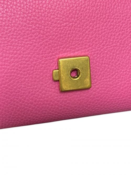 GUCCI（グッチ）GUCCI (グッチ) GGマーモント トップハンドルショルダーバッグ ピンク×ゴールド金具 サイズ:-の古着・服飾アイテム