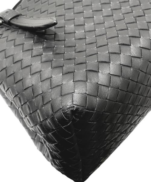BOTTEGA VENETA（ボッテガベネタ）BOTTEGA VENETA (ボッテガベネタ) イントレチャート ハンドバッグ ブラックの古着・服飾アイテム