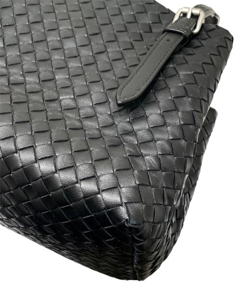 BOTTEGA VENETA（ボッテガベネタ）BOTTEGA VENETA (ボッテガベネタ) イントレチャート ハンドバッグ ブラックの古着・服飾アイテム