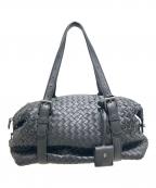 BOTTEGA VENETAボッテガベネタ）の古着「ナッパ・モンテーニュバッグ/Nappa Leather Montaigne Mini Boston Bag Handbag Soft Leather Top Handle Bag」｜ブラック