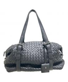 BOTTEGA VENETA（ボッテガベネタ）の古着「ナッパ・モンテーニュバッグ/Nappa Leather Montaigne Mini Boston Bag Handbag Soft Leather Top Handle Bag」｜ブラック
