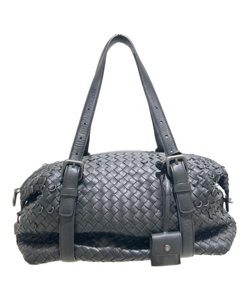 BOTTEGA VENETA（ボッテガベネタ）BOTTEGA VENETA (ボッテガベネタ) ナッパ・モンテーニュバッグ/Nappa Leather Montaigne Mini Boston Bag Handbag Soft Leather Top Handle Bag ブラックの古着・服飾アイテム
