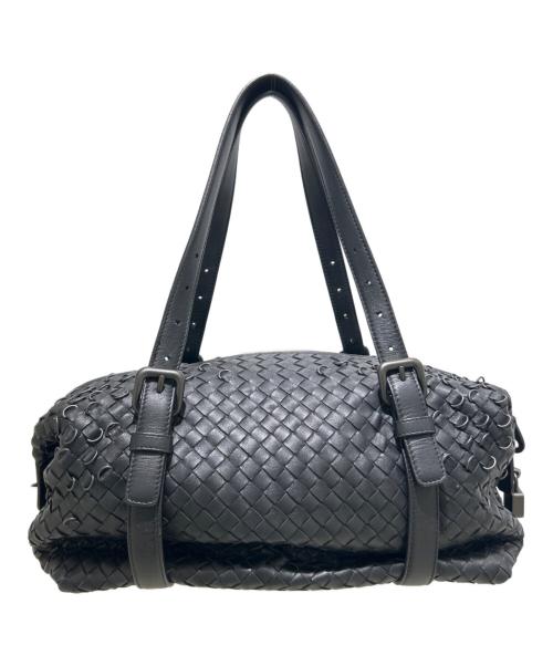 BOTTEGA VENETA（ボッテガベネタ）BOTTEGA VENETA (ボッテガベネタ) ナッパ・モンテーニュバッグ/Nappa Leather Montaigne Mini Boston Bag Handbag Soft Leather Top Handle Bag ブラックの古着・服飾アイテム
