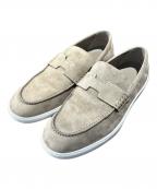 HERMESエルメス）の古着「スウェードモカシンシューズ」｜ブラウン