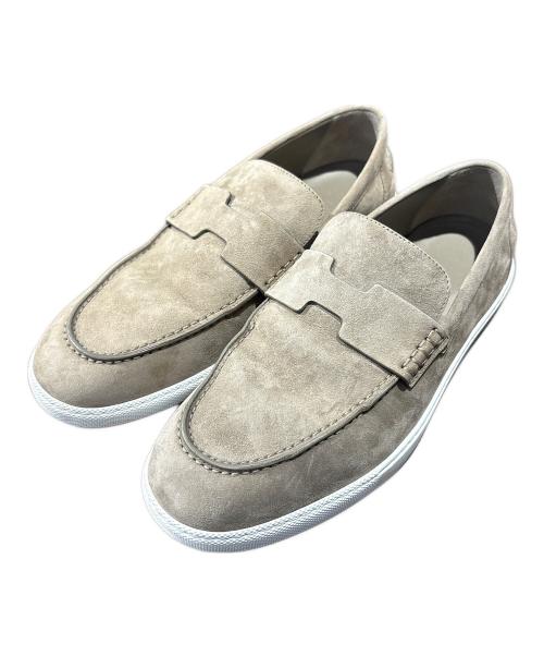 HERMES（エルメス）HERMES (エルメス) スウェードモカシンシューズ ブラウン サイズ:41の古着・服飾アイテム