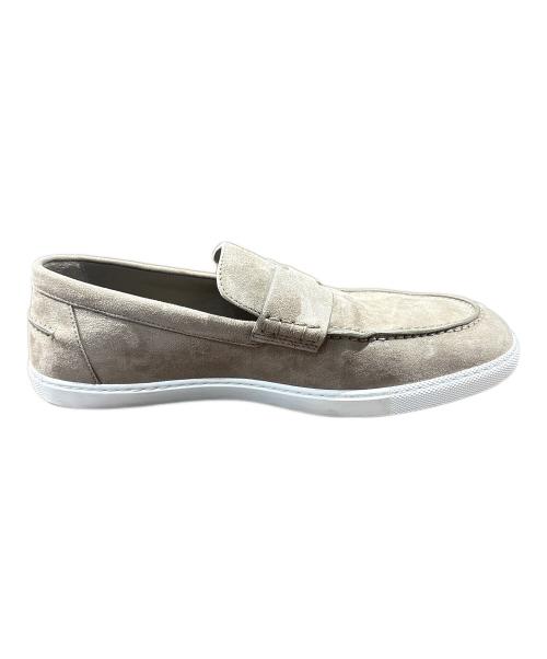 HERMES（エルメス）HERMES (エルメス) スウェードモカシンシューズ ブラウン サイズ:41の古着・服飾アイテム