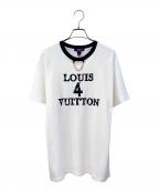 LOUIS VUITTONルイ ヴィトン）の古着「フロントチェーンロゴTシャツ」｜ホワイト