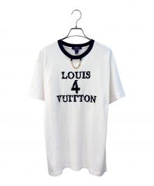 LOUIS VUITTON（ルイ ヴィトン）の古着「フロントチェーンロゴTシャツ」｜ホワイト