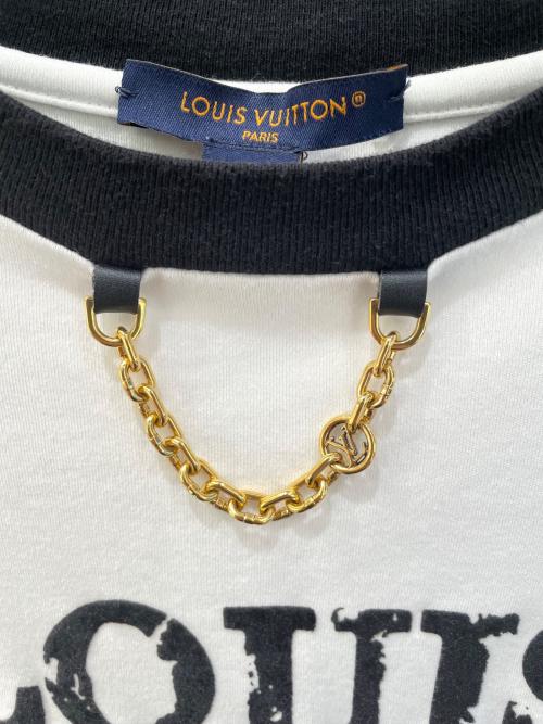 LOUIS VUITTON（ルイ ヴィトン）LOUIS VUITTON (ルイ ヴィトン) フロントチェーンロゴTシャツ ホワイト サイズ:XLの古着・服飾アイテム
