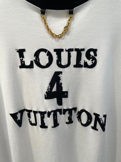 LOUIS VUITTON（ルイ ヴィトン）LOUIS VUITTON (ルイ ヴィトン) フロントチェーンロゴTシャツ ホワイト サイズ:XLの古着・服飾アイテム