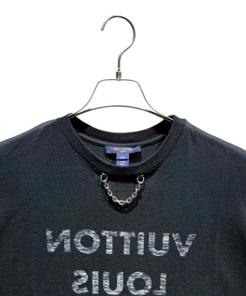 LOUIS VUITTON（ルイ ヴィトン）LOUIS VUITTON (ルイ ヴィトン) フロントチェーンロゴTシャツ ブラック サイズ:XXLの古着・服飾アイテム
