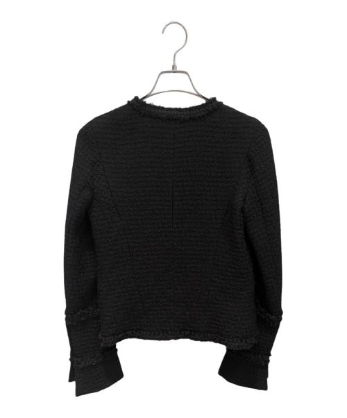 CHANEL（シャネル）CHANEL (シャネル) ココマークボタンツイードジャケット ブラック サイズ:36の古着・服飾アイテム