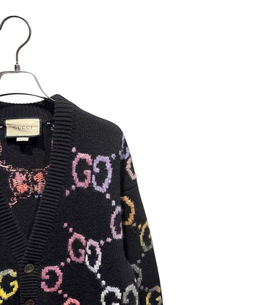 GUCCI（グッチ）GUCCI (グッチ) GGニットカーディガン ブラック サイズ:Sの古着・服飾アイテム